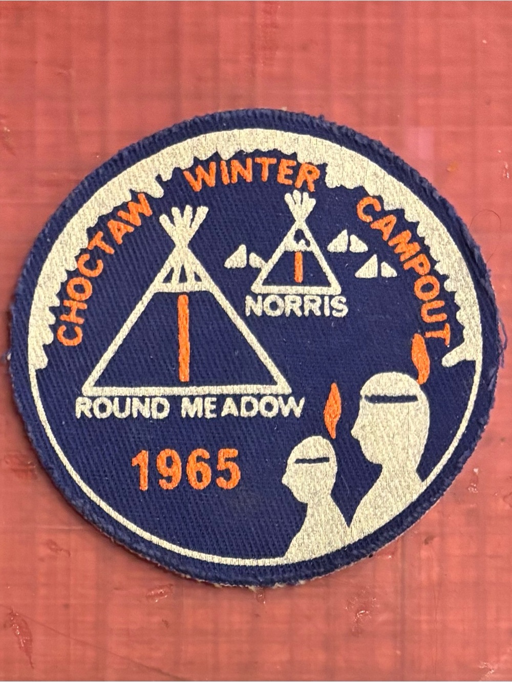 Rare Vintage Choctaw Winter Camp Out 1965 Boy Scout Patch